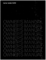 Harman-Kardon HK-450-Owners-Manual